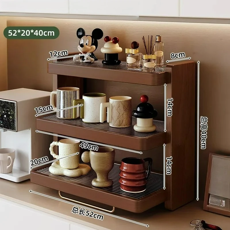 Factory Direct 2026 Desktop Shelf Home Student Desk Bookshelf Computer Desk Storage Rack Office Teacup Coffee Cup Organizing Rac