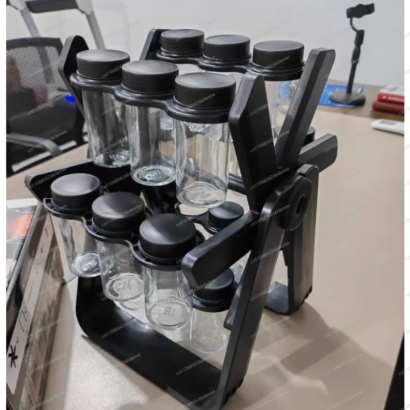 Fun & Functional Ferris Wheel Spice Rack – 360° Rotating Kitchen Organizer for Seasoning Jars & Bottles