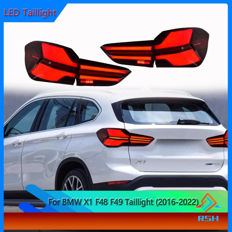 

Задний фонарь для BMW X1 F48 F49, комплект задних фонарей 2016-2022, модернизация с LED дневными ходовыми огнями и последовательным сигналом поворота