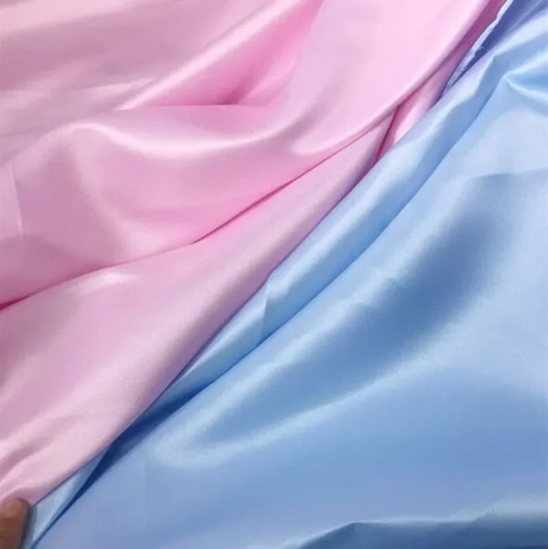 1 meter Soft Silky Satin Fabric Soft Silky Matte Satin Fabric for Bridal Wedding Dress Tutu Dress Dress Lining 59