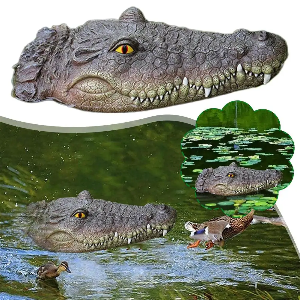 

Плавающая головка типа «крокодил» в садовом пруду, поплавок «крокодил» для отпугивания гуся, патрона, хорона, контроля утки, бассейна, сада O1H3