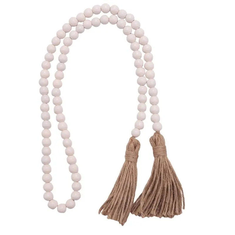 Ac76-Wood Bead Garl…