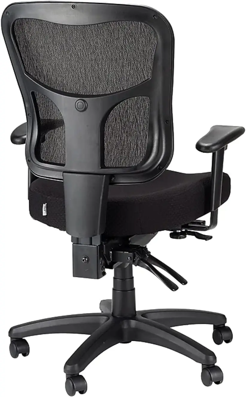 كرسي مهام دوار شبكي مريح TP8000C مع مادة تيمبور، طبقة جل تبريد، أسود #5