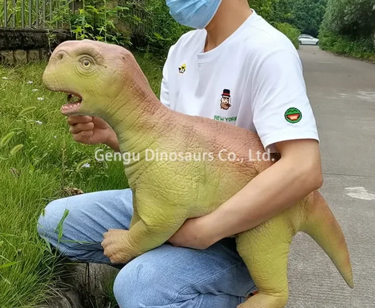 

Cute Hand Control Silicone Realistic T-rex Baby Animatronic Dinosaur Raptor Puppet Cosplay Costume