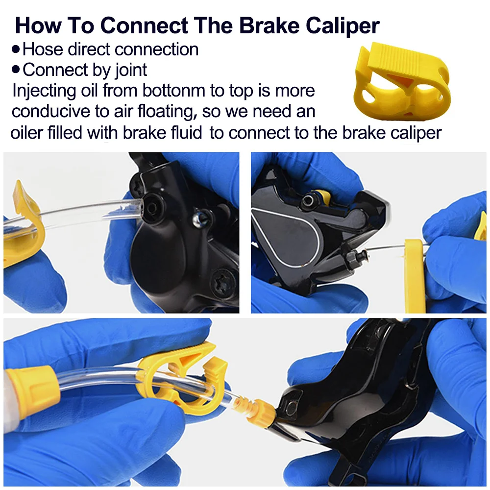 مجموعة تنزف الفرامل للفرامل الهيدروليكية شيمانو، مجموعات هيدروليكية لتغيير سائل الفرامل، بما في ذلك 1-3 قطع 60 مل زيت معدني لسائل الفرامل #5
