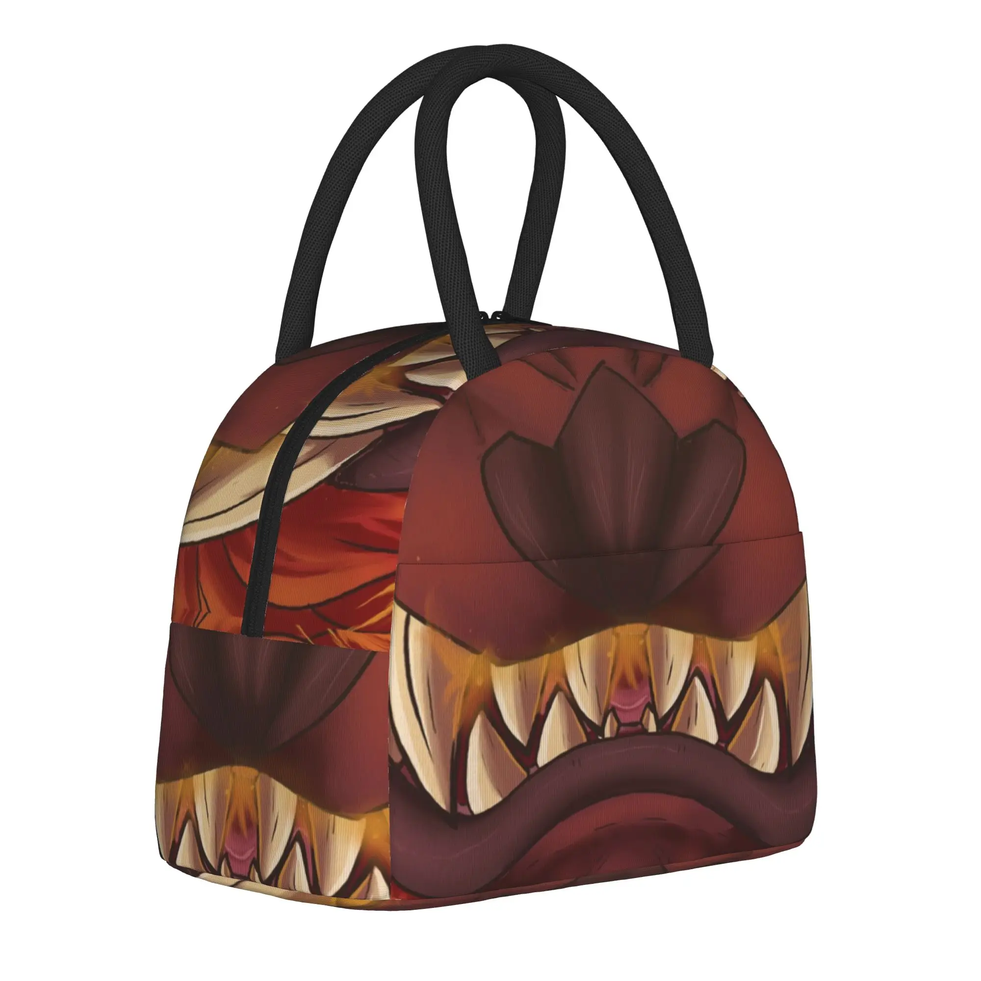 Teostra Insulated Lunch Bags Thermal Bag Meal Container Monster Hunter World Dragon MHW Lunch Box Tote Food Storage Bags