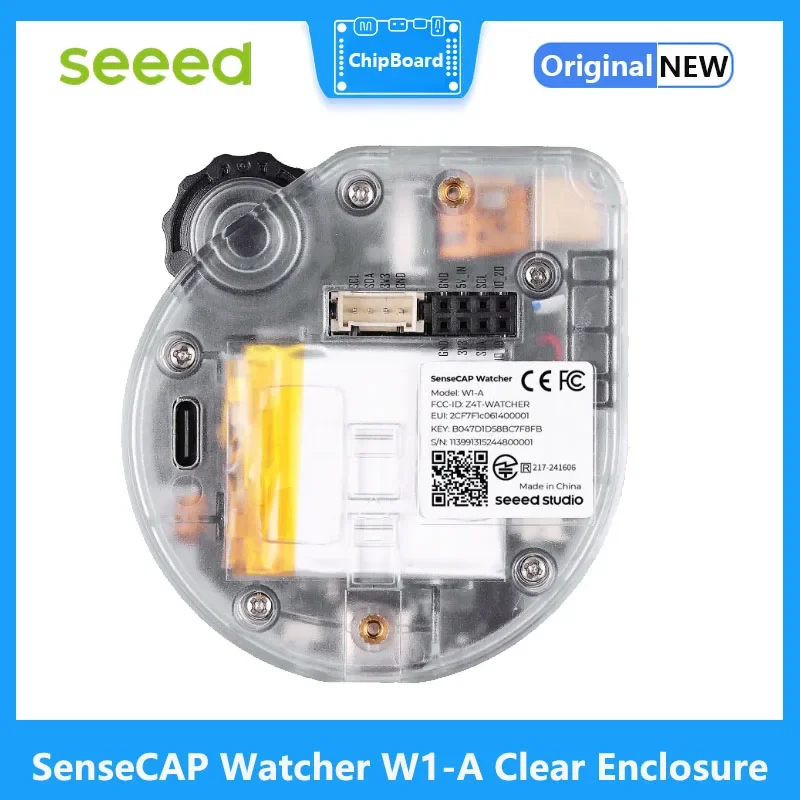 Seeed SenseCAP Watcher W1-A Clear Enclosure - The Physical AI Agent for Smarter Spaces