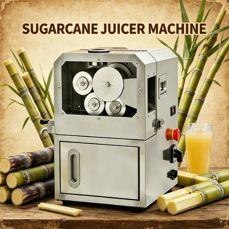 

Electric Easy Clean Sugar Cane Juicer Machien Commercial Stainless Steel Sugarcane Press Juicer Machine