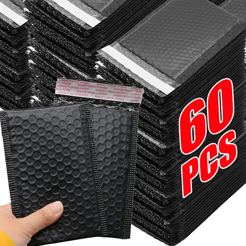 60/10Pcs Multi-size Bubble Packaging Envelope Mailers Waterproof Storager Foam Adhesive Self Seal Shipping Bubble Padding Bags