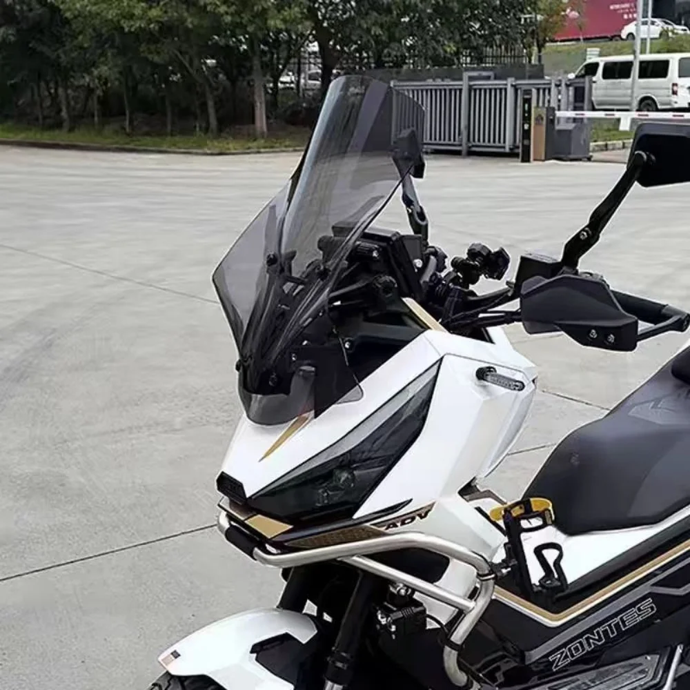 Suitable for ZONTES 368G windshield modification, heightening windshield, 368G imitation XADV windshield front rain guard ZT680g