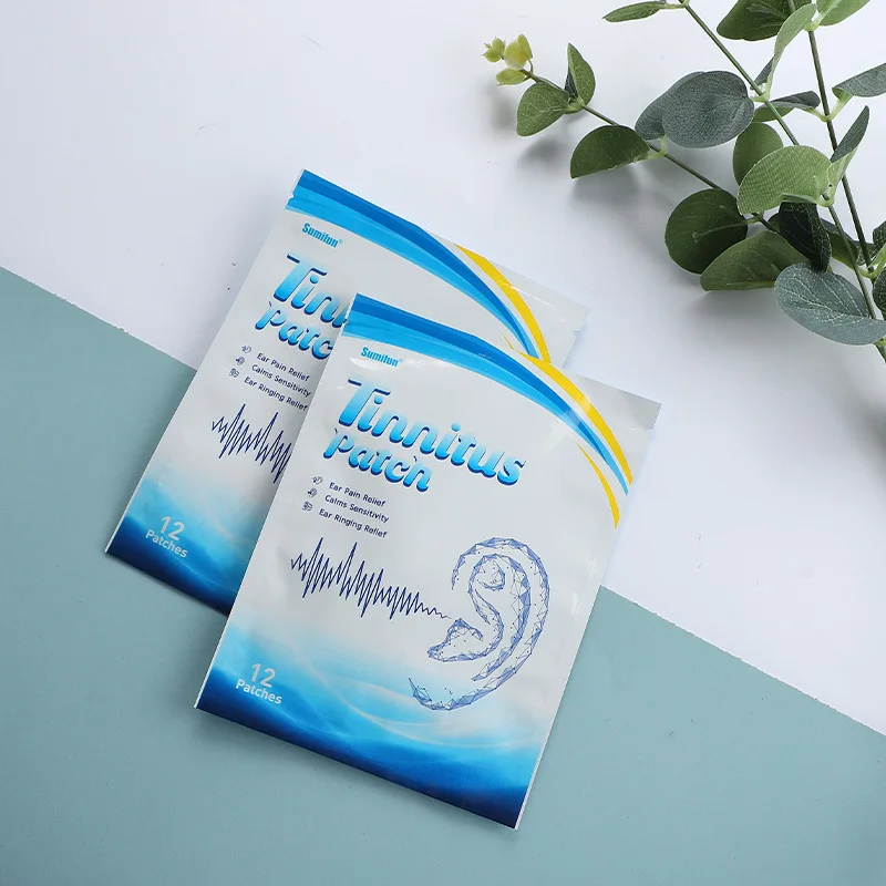 귀청소 12pcs Relaxing Ear Patch Portable Tinnitus Treatment Patch Prevent Vomitng Improve Listening Anti Headache Ear Ringing Patch