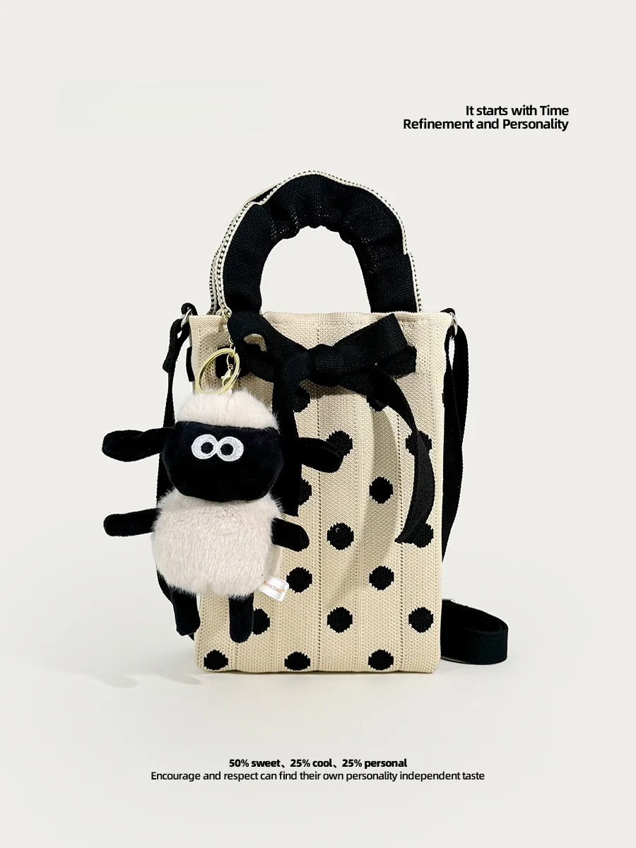 

Butter Original Design Knitted Crossbody Bag Dstring Versatile Casual Spring Summer New Sle Youth Sweet Lady Sle