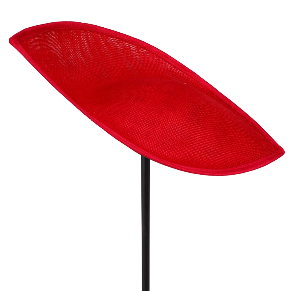 

2025 New 32*21 CM Imitation Sinamay Fascinator Base Hat Millinery Bridal Wedding DIY Hair Accessories Royal Ascot Party Headwear