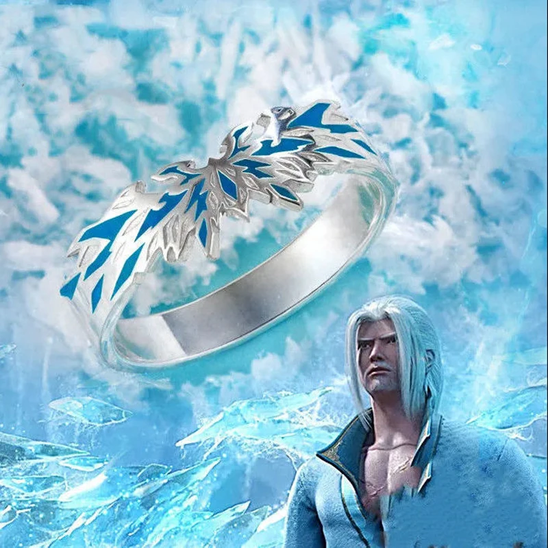 New Battle Through The Heaven Anime Ice King Ring Men/women Trendy Manga Role Action figure Gift Ancient Costume Jewelry Ring