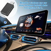 For For Carplay  Android Auto Wired To Wireless Adapter For Car 2 In 1 Small Auto Adapter Plug And Play Converter With No