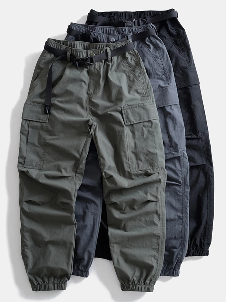 

Men's Loose Fit Qui Dry Work Trousers Spring Summer Casual Long Pants Cargo orts Youth Active Sle All Season Wear