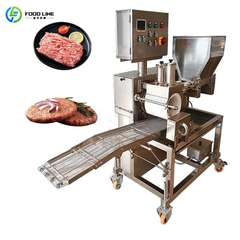 Customized Industrial Burger Patty Machine Food Grade Stainless Steel Meat Patty Forming Device Multifunctional Meat Pie Making