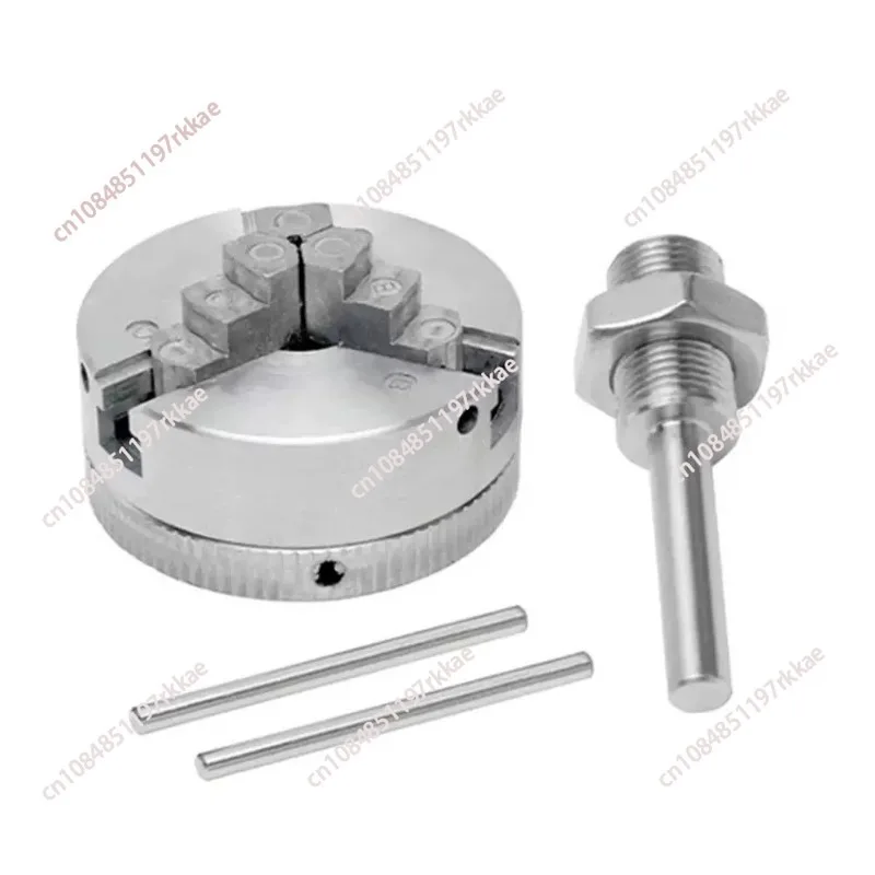 Miniature mini zinc alloy three-jaw four-jaw chuck hand drill machine tool woodworking DIY processing