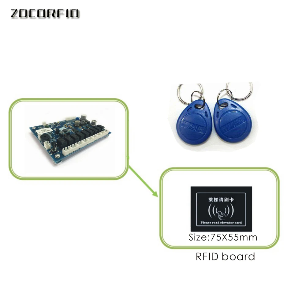 RFID Elevator Lift Controller Panel No Software Security updow 8 floors Lift Controller Panel board/ elevator access system