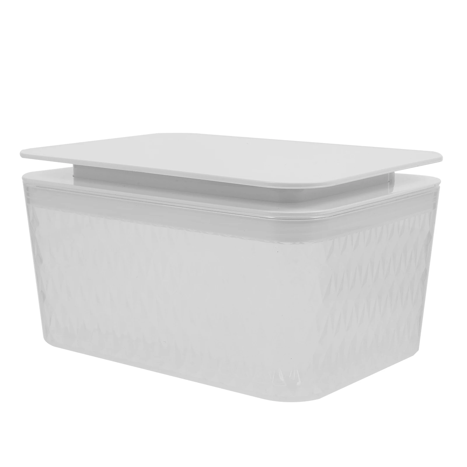 

Wet Tissue Box Wipes Container Holder Bathroom Dispenser Plastic Travel Crystal White Lid Storage Organizer Reusable