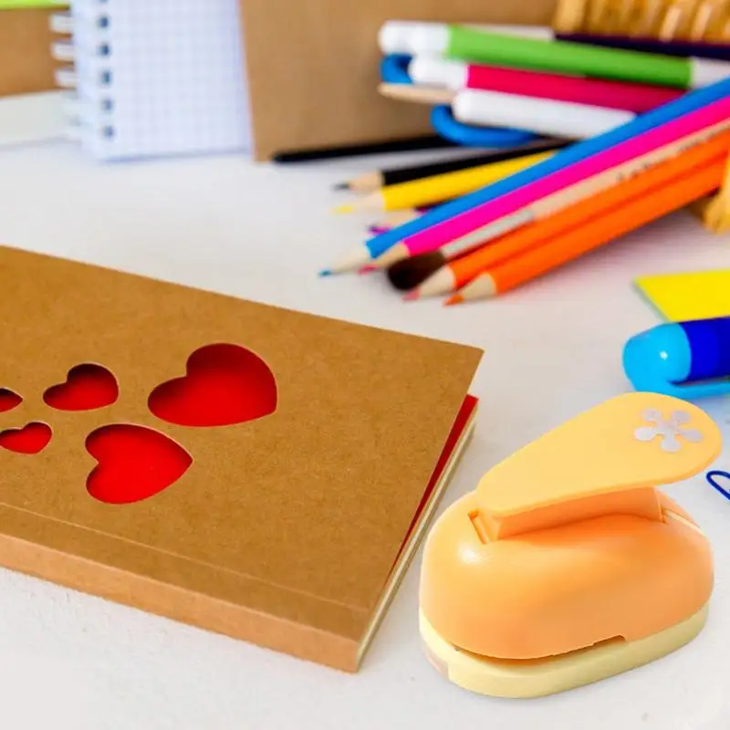 Papier Locher Hand Loch Loch Papier Locher Einzel loch Papier Locher tragbare Cartoon Formen Locher für Handwerk Grußkarten