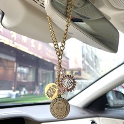 Islam car handings Allah four Qul suras AYATUL KURSI stainless steel pink color Car Pendant