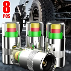 Car Tire Pressure Monitor Low Tire Pressure Warning Indicator Waterproof Anti-dust Valve Cap Sensor Tyre Valve Detection Tools