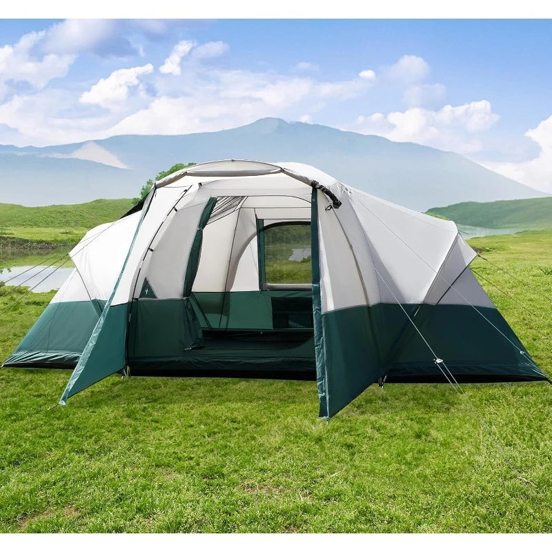 Hot-sale Product CampingTent with Porch Family Tent Perfect for Camping Large Dome Tunnel Tent High Quality Fabric Easy To Clean