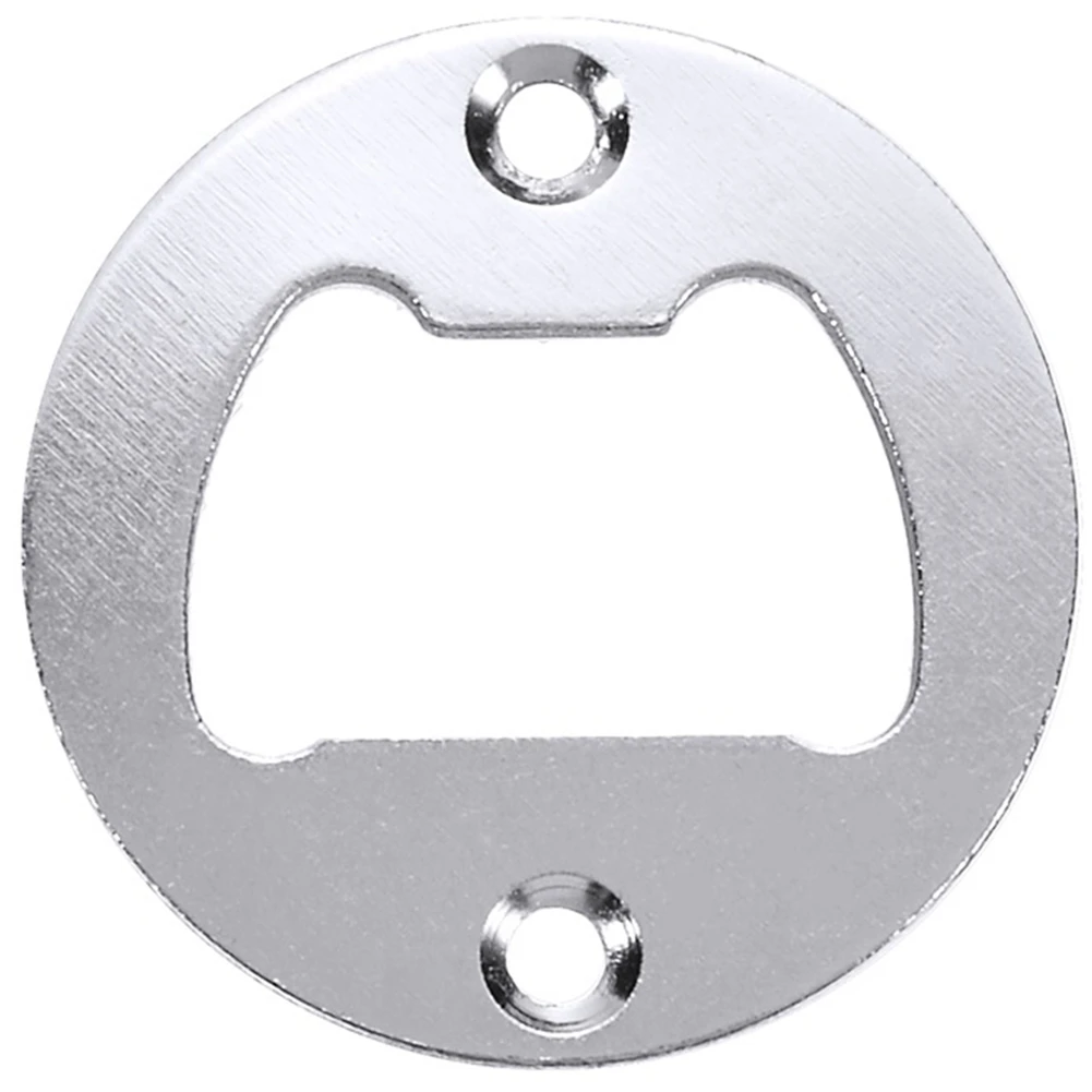 

Bottle Opener Part with Countersunk Holes Round Metal Strong Polished Bottle Opener Insert Parts