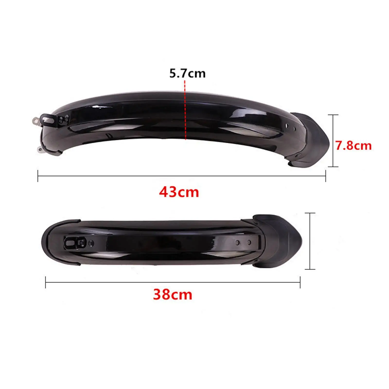 Folding Bike Mudguard Set Unbreakable Mud Guard for 12''/14'' Wheels - view 6