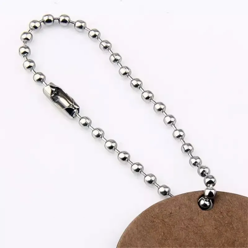 Sliver Ball Bead Chains Metal Fits Key Chain/Dolls/Label Hand Tag Pendant Connector DIY Jewelry Making Chain Buckle Accessorise