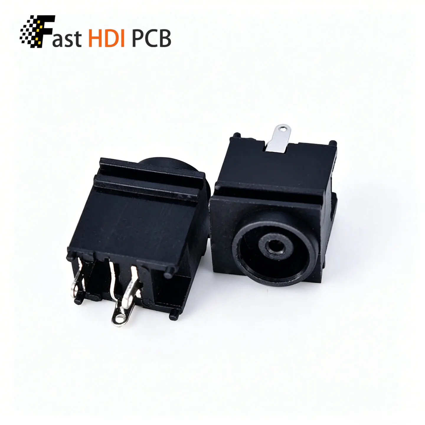 DC 6.5x4.4mm Power Jack Female Socket 1.3mm Center Pin 3 Pin Straight DC Charging Connector for Laptop, Monitor, Power Adapter
