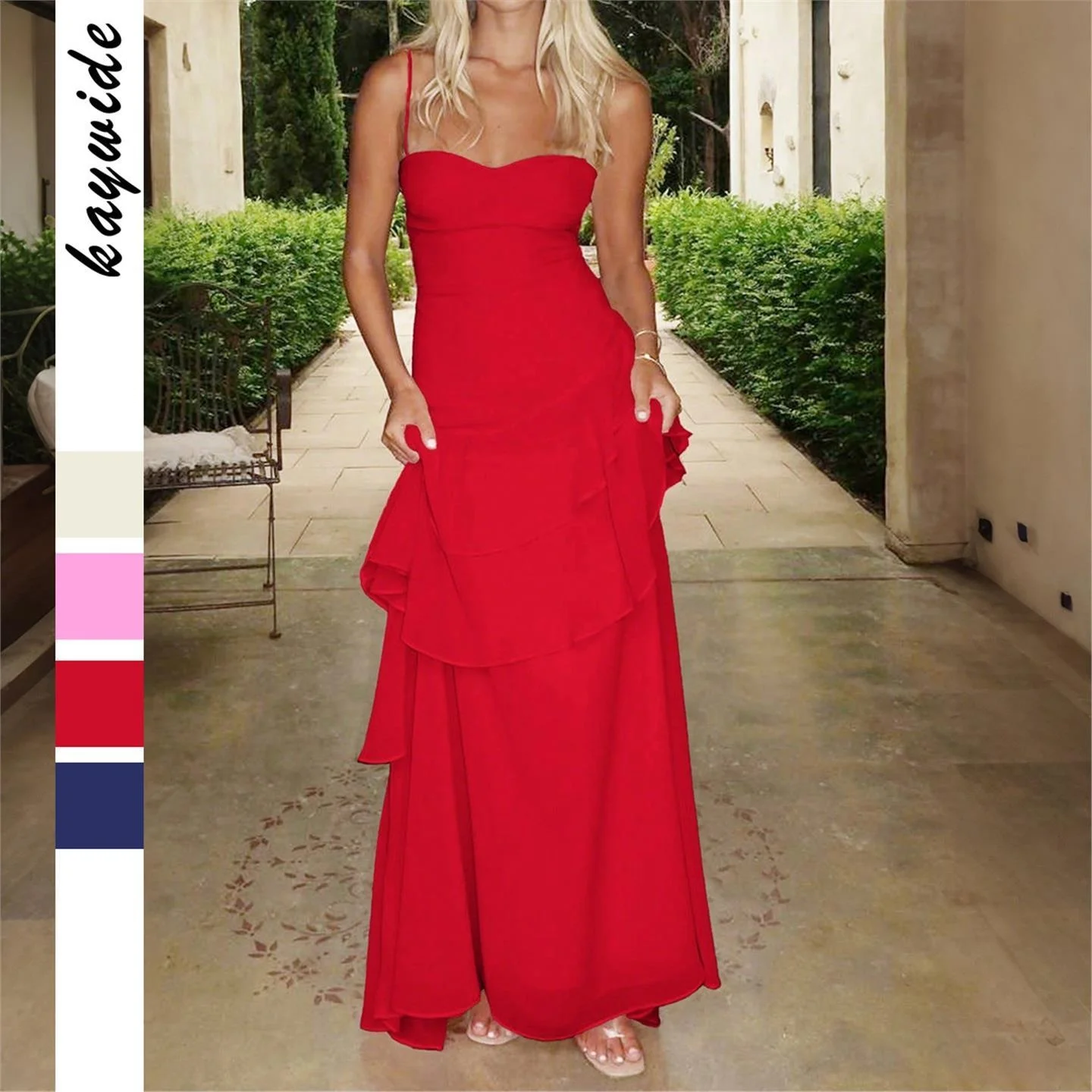 Ele dentelle garniture Dr femmes Faion taille haute Svel gilet haut Ciwalk automne 2025 Diyun transfrontalier