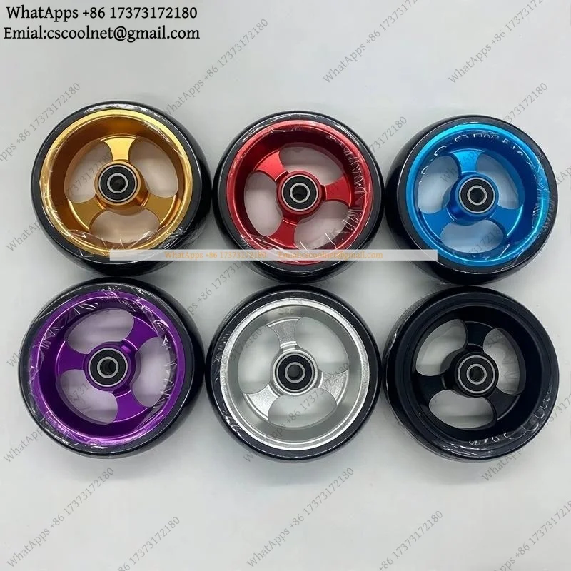 4 Inch 5 Inch Aluminum Alloy Front Wheel Casters High Speed Wear Resistant Sports Wheelchair Replacement Parts Universal Wheels