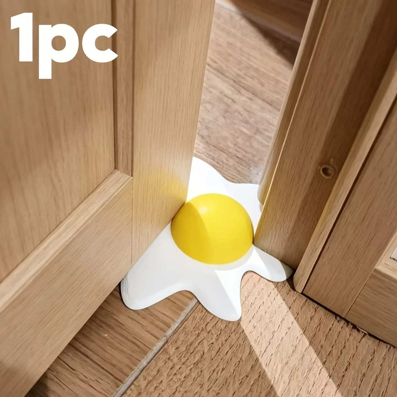 1pc Creative Simulation Plastic Egg-Shaped Doorstop,3D Plastic Door Wedge,Anti-Pinch Door Bottom Cushion,Non-Slip Floor Doorstop
