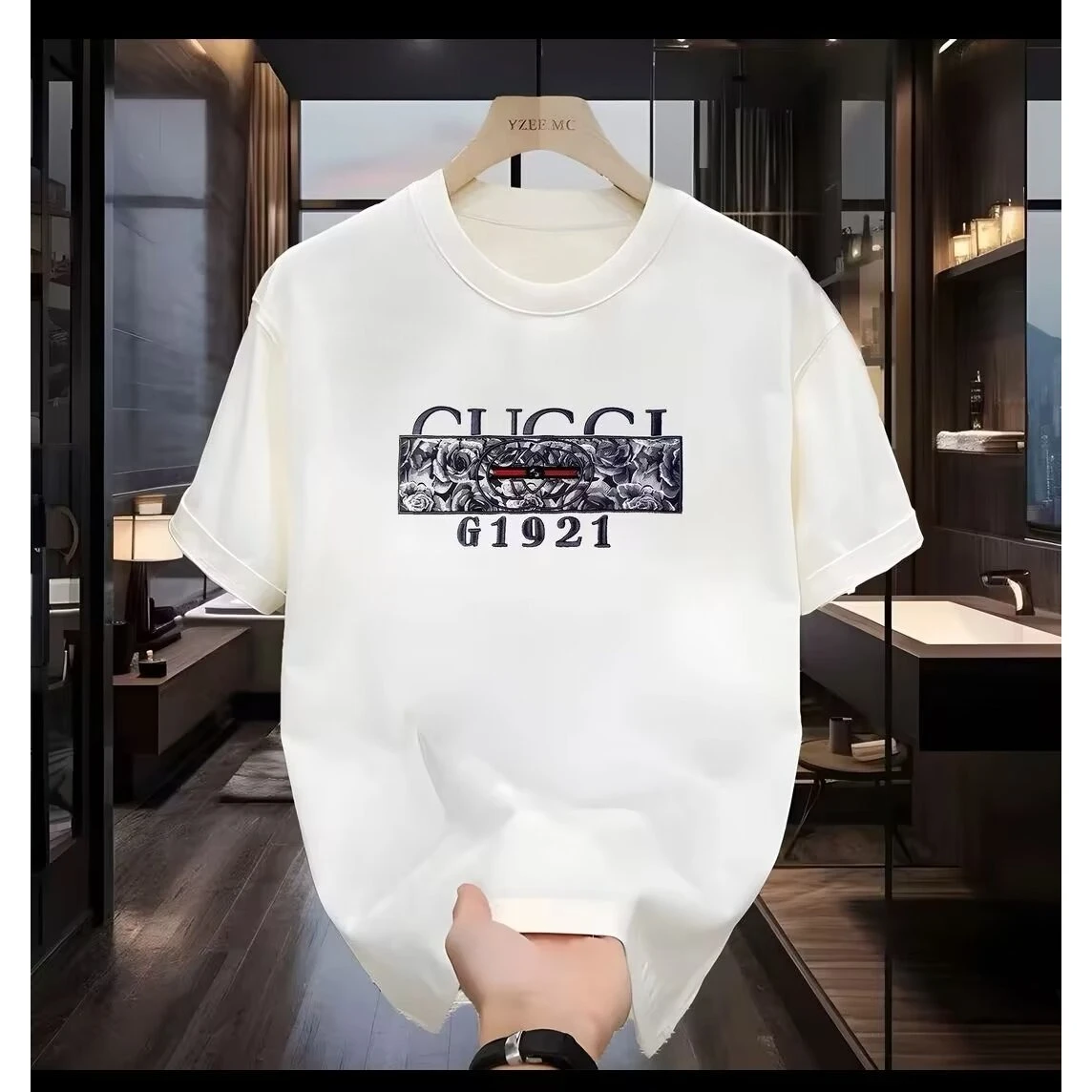 

2026, новая модная футболка с круглым вырезом и короткими рукавами, весна и лето, универсальный стиль с короткими рукавами и высококачественным принтом