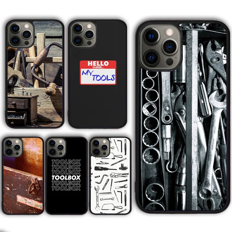 TOOLBOX TOOLKIT TOOLS Phone Case Cover for iPhone 16 15 SE2020 13 14 11 12 Mini Pro Max 6 7 8 Plus  coque fundas Shell