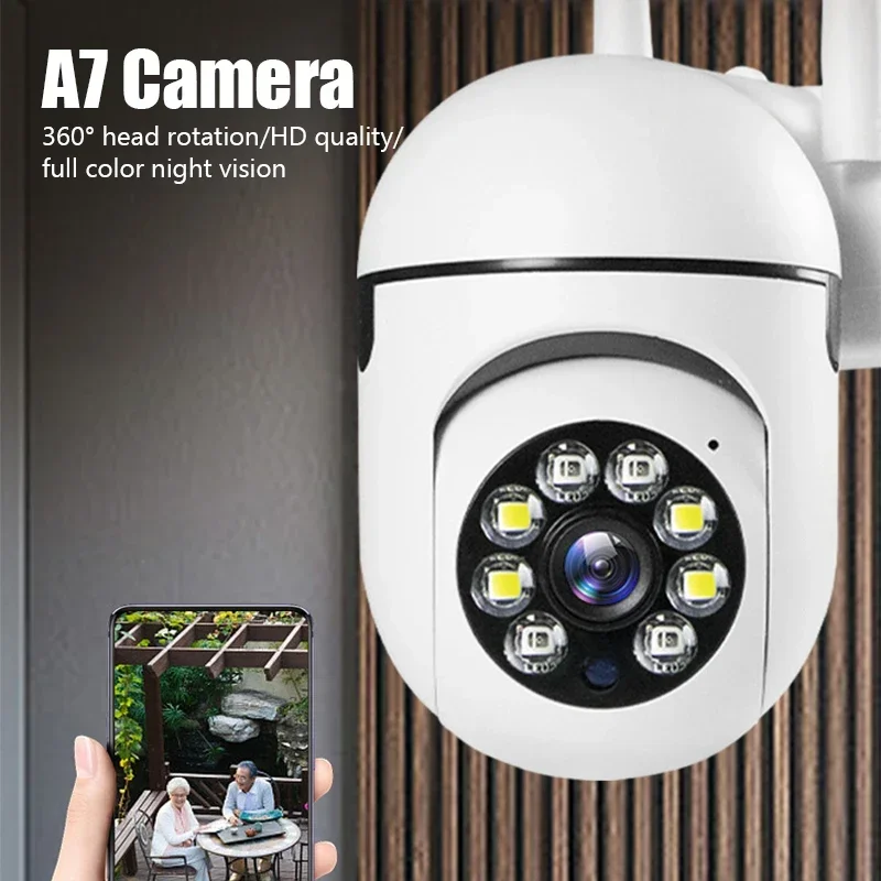 Cámara IP PTZ de 2,4G para exteriores, videocámara de vigilancia CCTV con Audio, Zoom Digital 4X, visión nocturna, inalámbrica, impermeable,