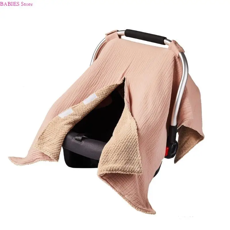 

C9GB чехол для корзины для коляски с пейзажем, чехол для коляски с рукавом лобового стекла, утолщенная теплая защитная корзина