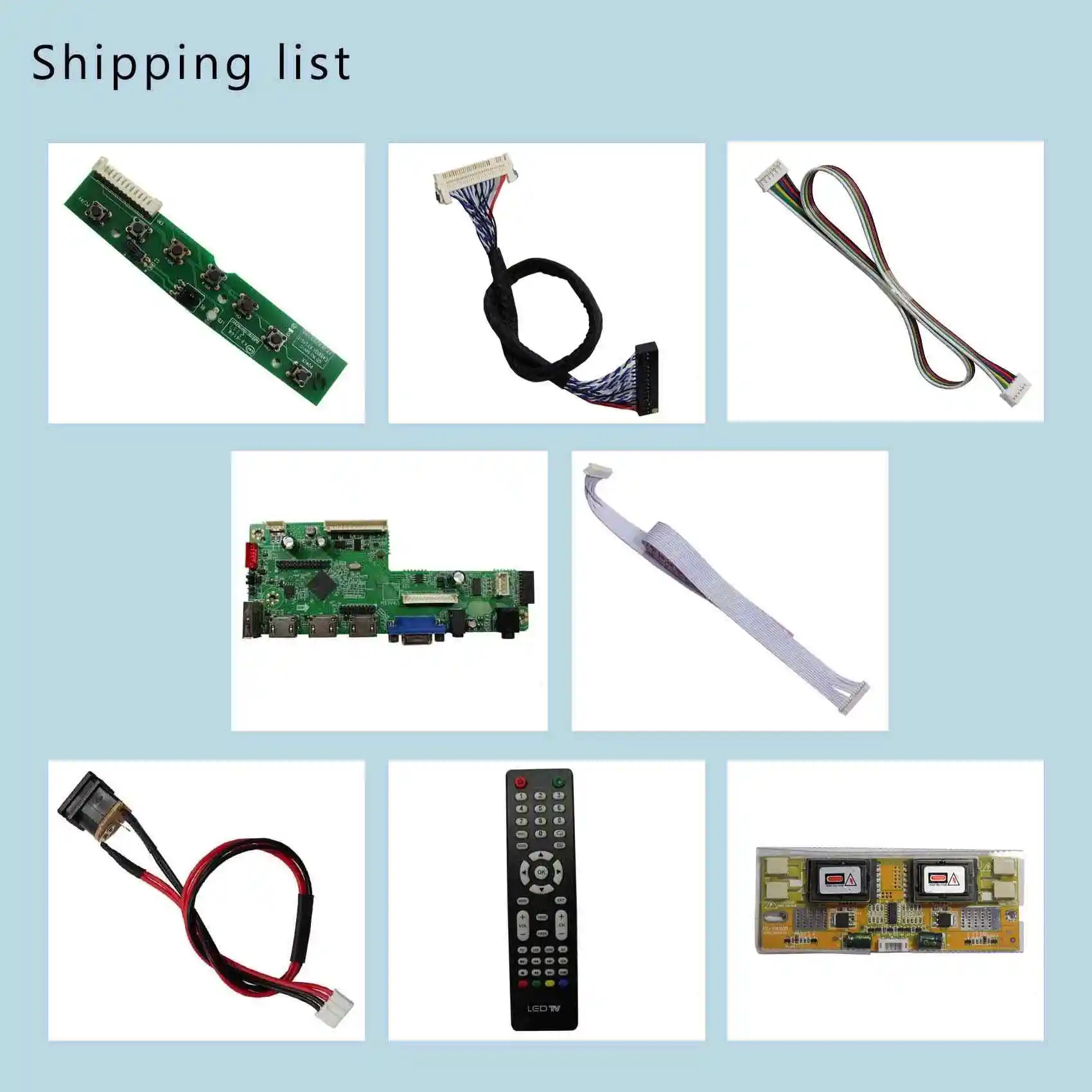 Vsdisplay 3H-D Usb Vga Audio Lcd Controller Board Kits تعمل لشاشة Lcd #5