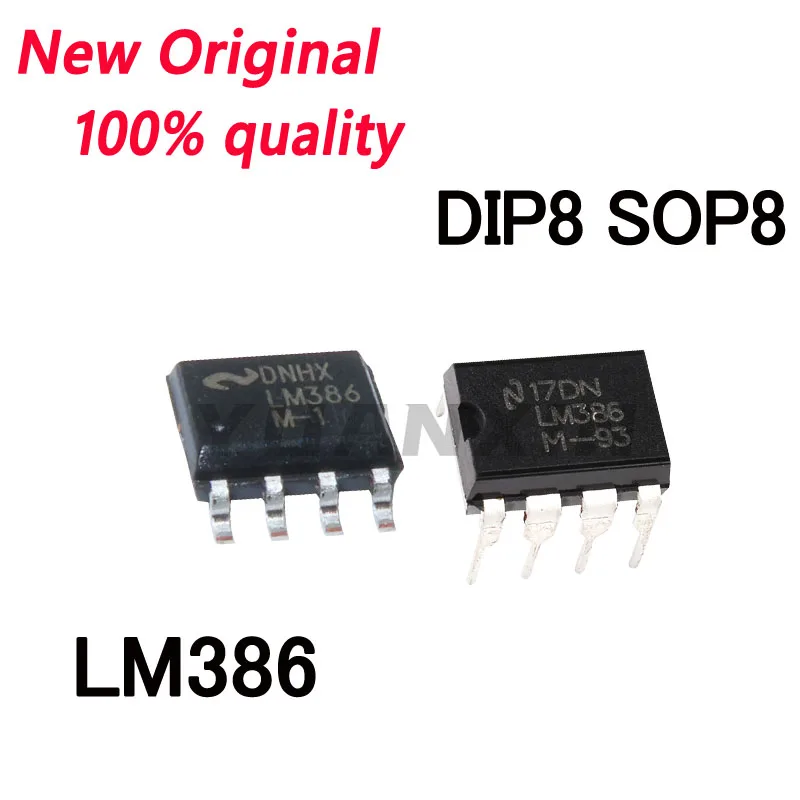 10~Pcs New  LM386M LM386M-1 LM386MX-1 LM386 LM386N DIP8 SOP8 Operational amplifier audio amplifier chip In Stock