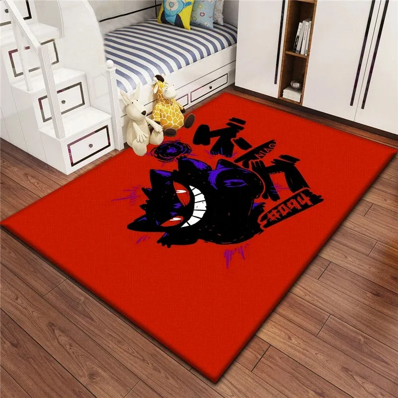 Kitchen Mat Children's Bedroom Mat,bedroom Decor, Anime Rug,carpet Individuality Gengar Carpet for Children,Bedroom Floor Mat