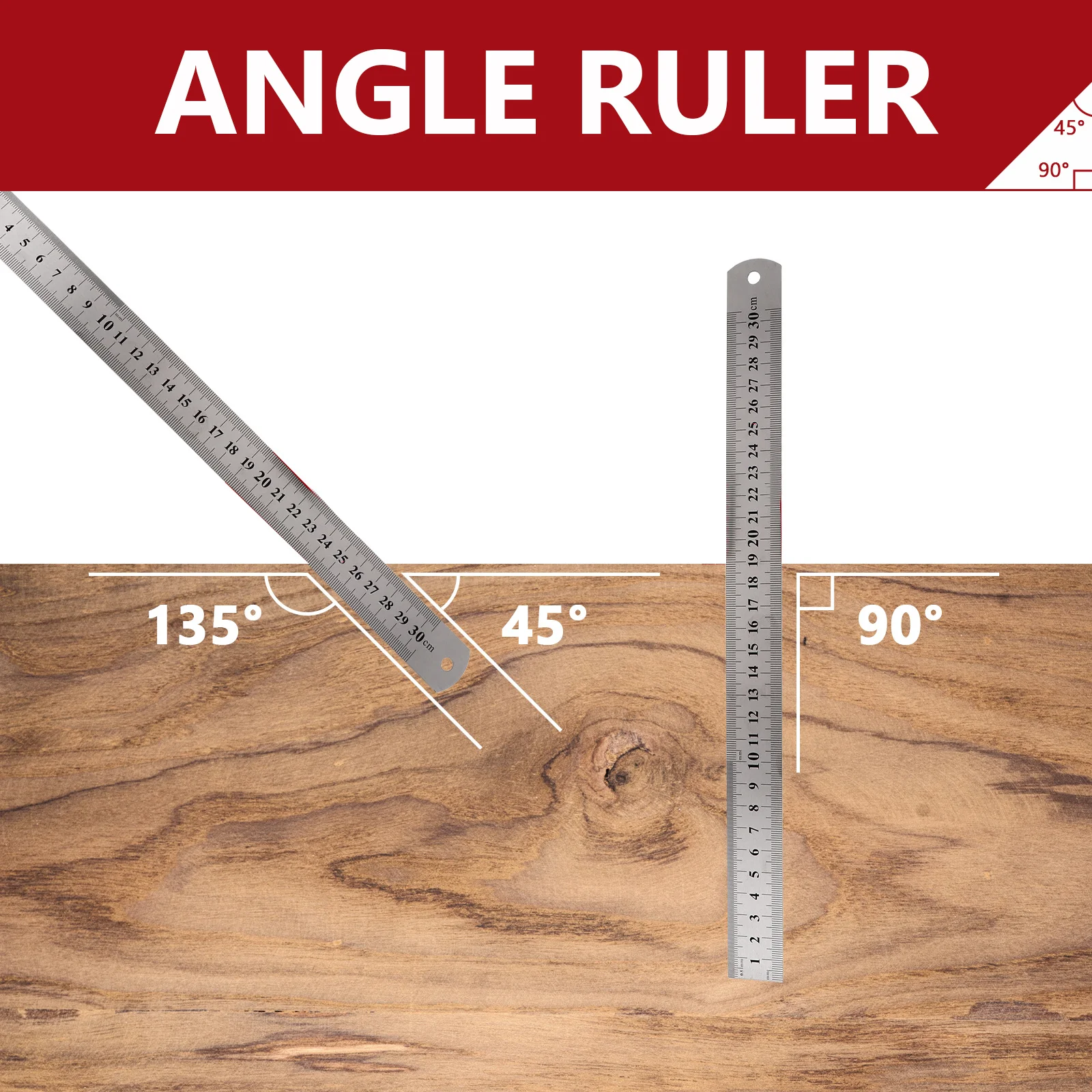 Stainless Steel Ruler 3 Pack Metric Metal Straight Edge Ruler for Office School Drafting DIY Projects