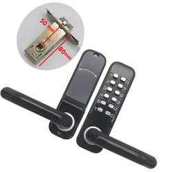 40mm or 45mm or 50mm Mortise Mechanism For Outdoor Iron Gate Keyless Entry Door Lock For Security Garden