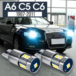 2x luz LED de estacionamiento accesorios de lámpara Canbus para Audi A6 C5 C6 1997-2011 2002 2003 2004 2005 2006 2007 2008 2009 2010