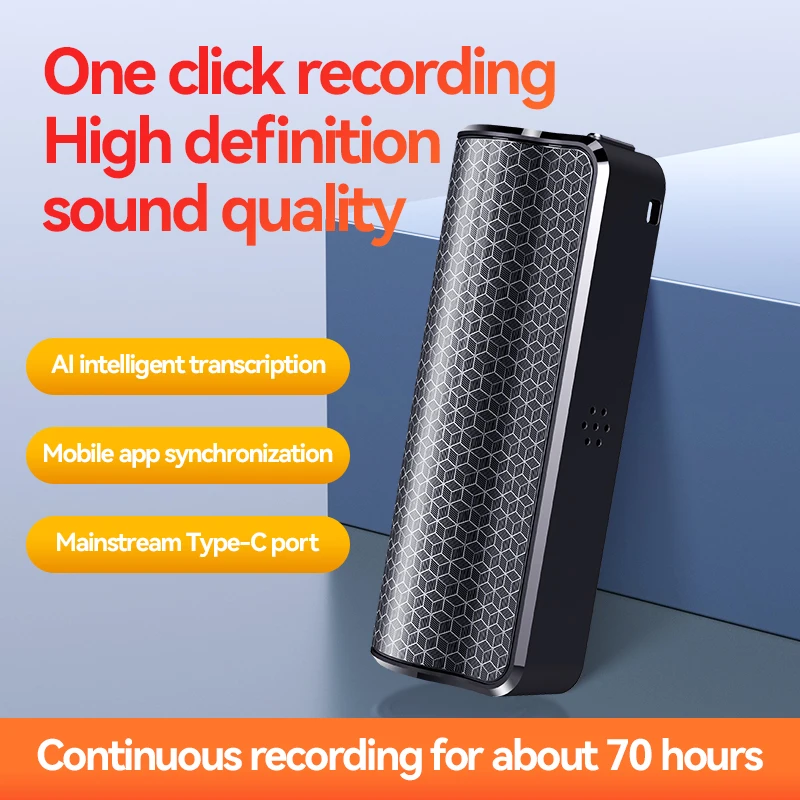 

APP Voice Recorder Activated Recording Micro Dictaphone Digital Audio Smart Recorder Noise Reduction Sound Recorder