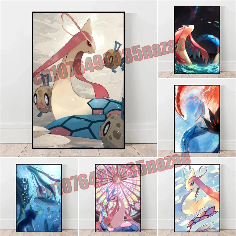 

Japanese Cartoon Anime Pokemon HD High Quality Printing Painting Art Poster Canvas Painting Suitable for Bedroom Decoration Gift