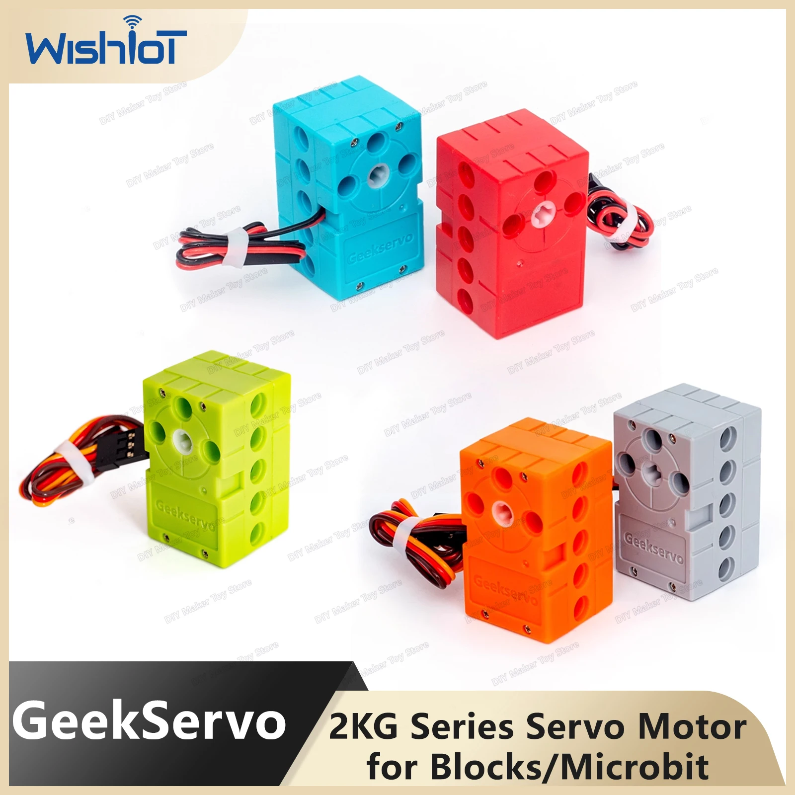 

Программируемый серводвигатель Geekservo, 2 кг, 0,7 кг, провод 2P/3P, вращение на 360 градусов, совместимый с строительным блоком Raspberry Pi Microbit