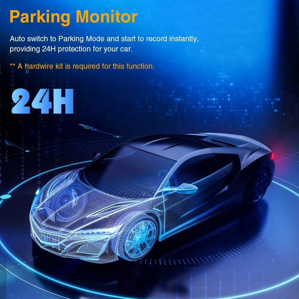 Dual Lens Auto Kamera DVR 1080P Front Interior View Dashcam Fahrzeug Video Recorder Nachtsicht Loop Aufnahme Black Box – Detail 6