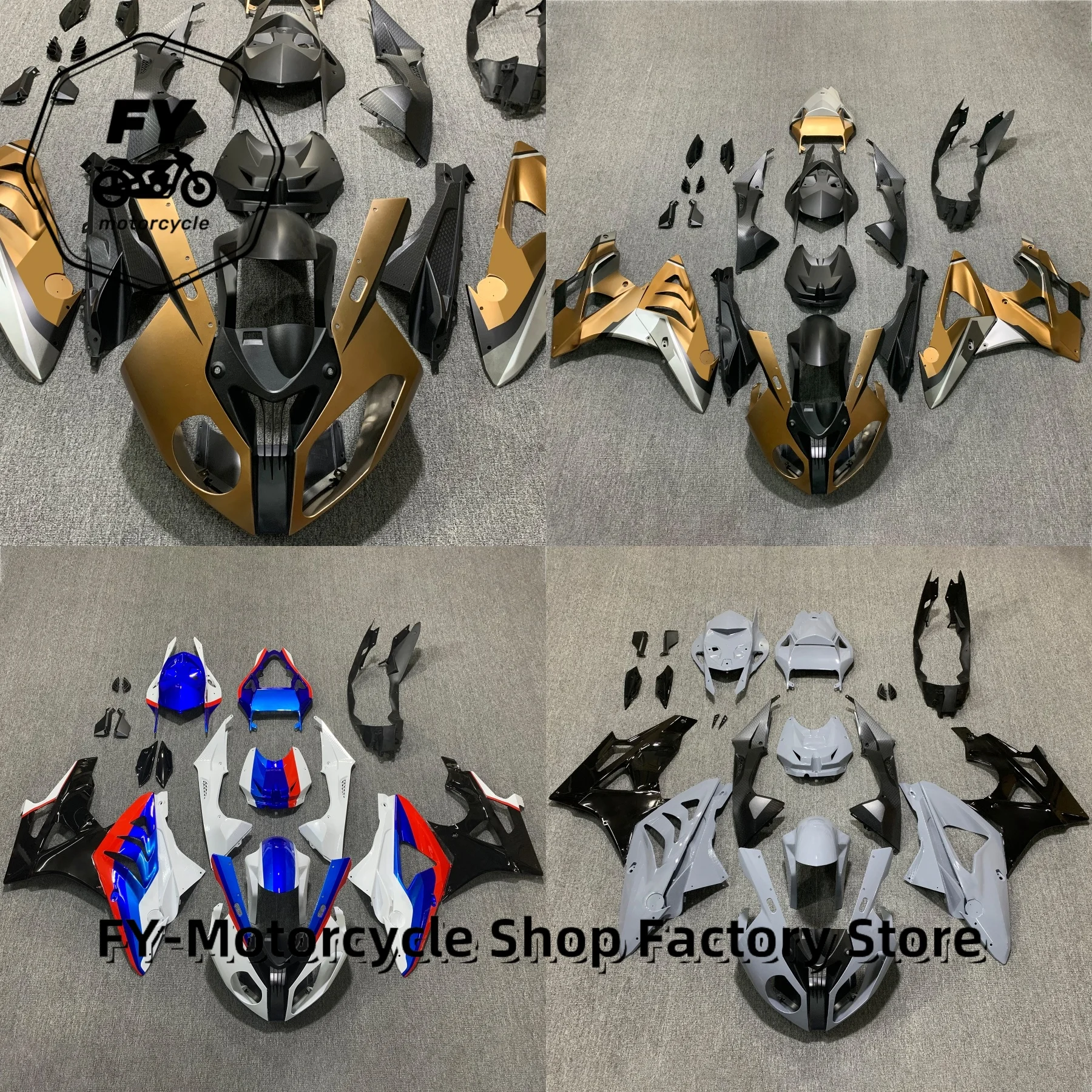 ABS Complete Motorcycle Fairing Bodywork Kit For BMW S1000RR 2009‑2011 2012‑2014 Aftermarket Full Fairings Set Replacement Shell